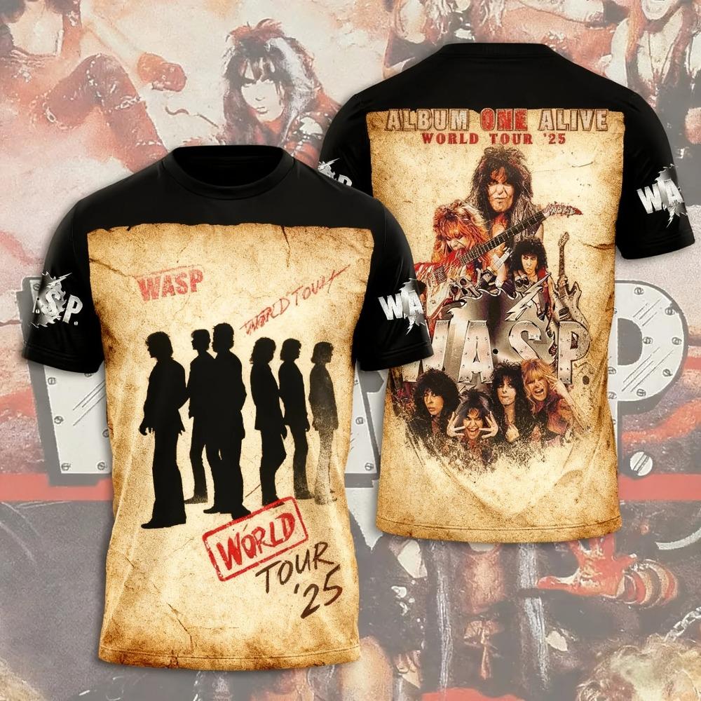 Hot Anime W.A.S.P Jersey Cosplay T-shirts 3D Print Kid Cartoon Tee Summer Men Women Harajuku Short Sleeve Y2k Tops