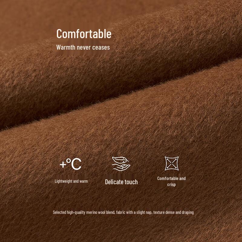 Teenie Weenie Women's Wool Blend Scarf Collar Overcoat