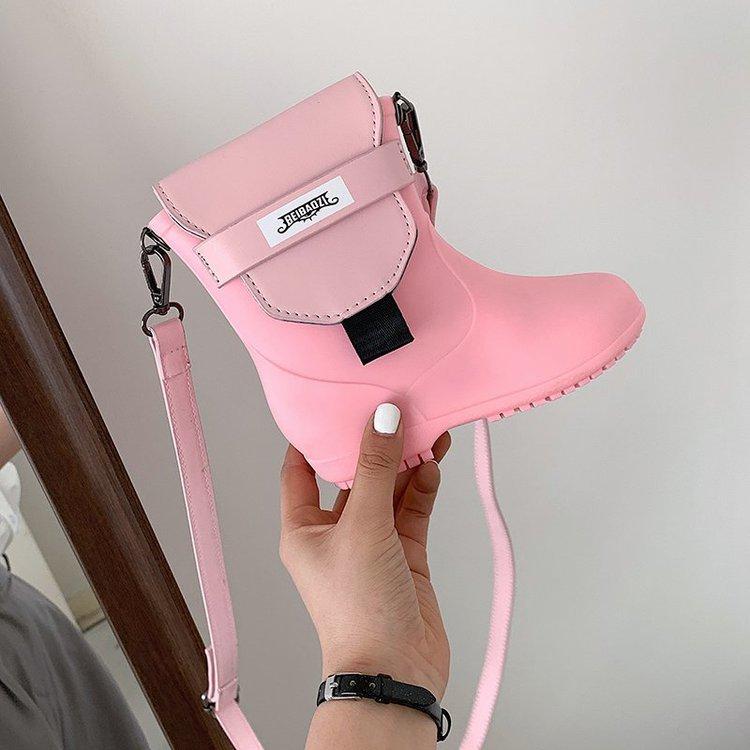 

Personalized Water Shoses Shape Shoulder Bags Women Cute Candy Color Crossbody Bag Funny Small Bag For Summer розовый