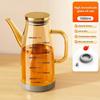 Rubber Base Olive Oil Dispenser Leakproof Soy Sauce Pot Glass Oil Cruet Container  Gadgets