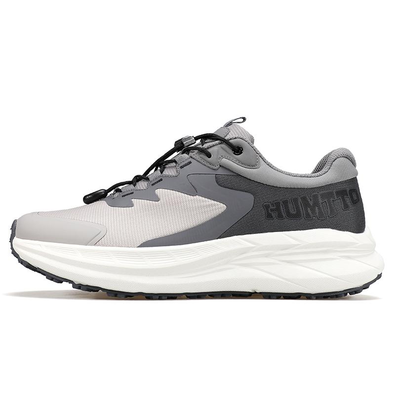 

Кроссовки для марафона HUMTTO, амортизирующие кроссовки для мужчин, дышащие кроссовки для спортзала, черные, роскошные дизайнерские, легкие, мужские спортивные туфли 45 серый/светло-серый