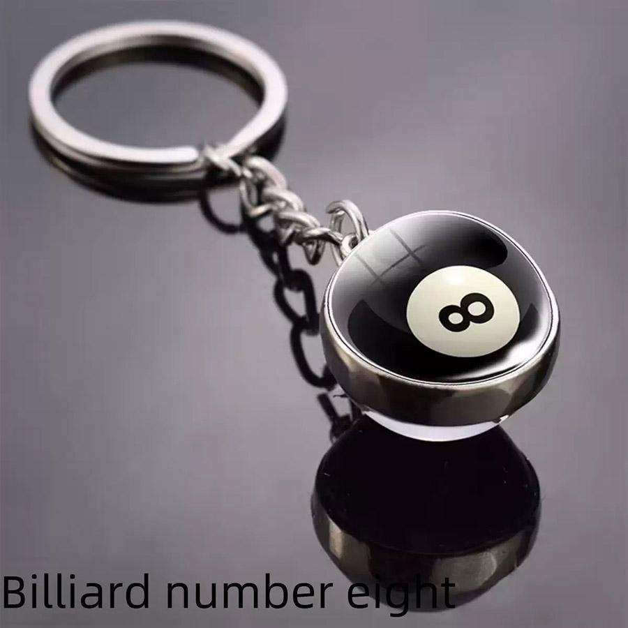 New Football Basketball Baseball Tennis Volleyball Keychain Unisex Bag Decoration Metal Holder Pendent Keyring Cycling Jewelry
