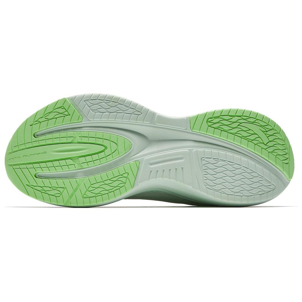 Anta Leaf 6 Fashion Comfortable Rebound Increased Height Lightweight Breathable Low-Top Casual Running Shoes Women sneaker White Green 922515517-5