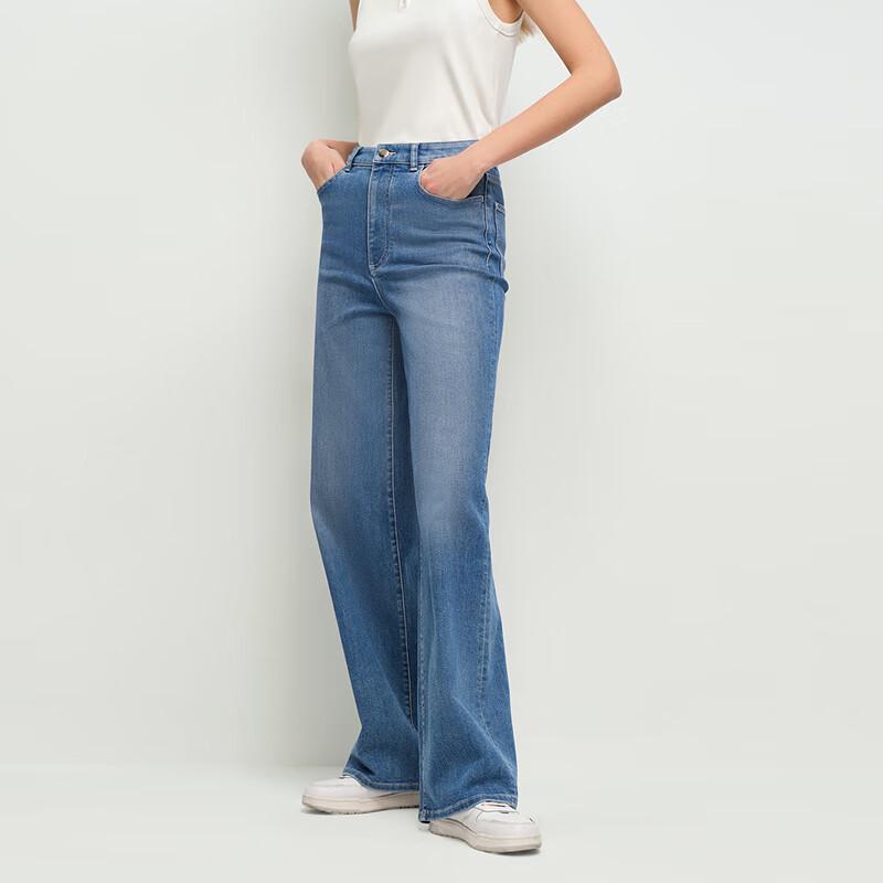 

Женские джинсы OVVOVV с высокой талией и широкими штанинами 26