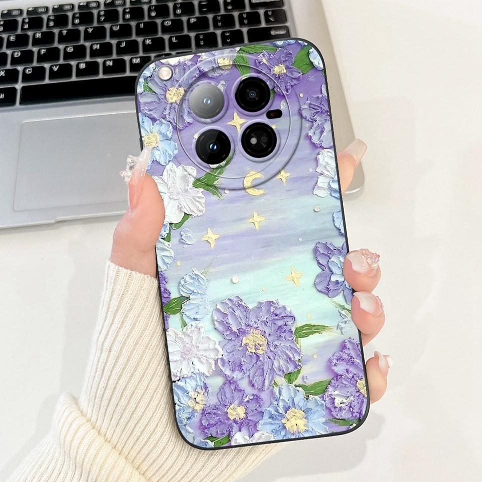 For Infinix Zero 40 4G 5G Back Cover 6.78" On Infinix X6860 X6861 Capa Flower Butterfly Women Fashion Phone Case Liquid Silicone