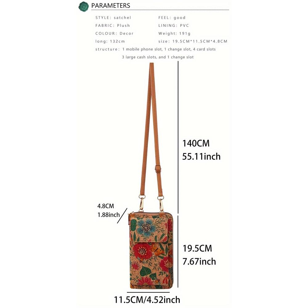 Versatile Bohemian Chic Crossbody Wallet - Lightweight Vegan Leather with Geometric Pattern, Adjustable Strap, and Secure Zip