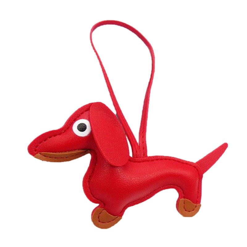 

Men s Car Dachshund Bulldog Keychain PU Leather Dog Keychains Fashion for Women Bag Pendant Jewelry Trinket Key Ring Key Chain