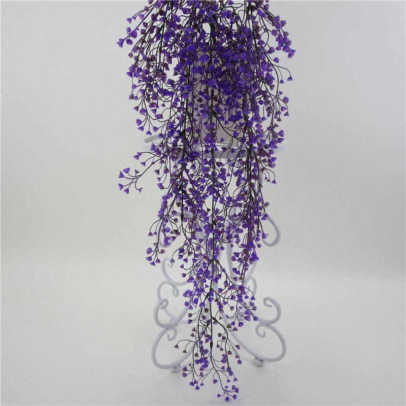 Hanging Fake Artificial Basket Flower Vine Plant Admiralty Wall Outdoor Decor