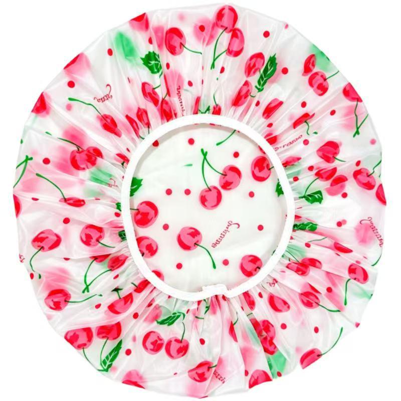 Adult Waterproof PEVA Thickened Shower Cap - Cute and Fashionable Design, High-Grade Printed.