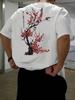 2026 New for Relaxing Summer Unisexs Tshirt Cherry Blossom Unisex Cotton TShirt Casual Streetwear Hip Hop Grunge Style
