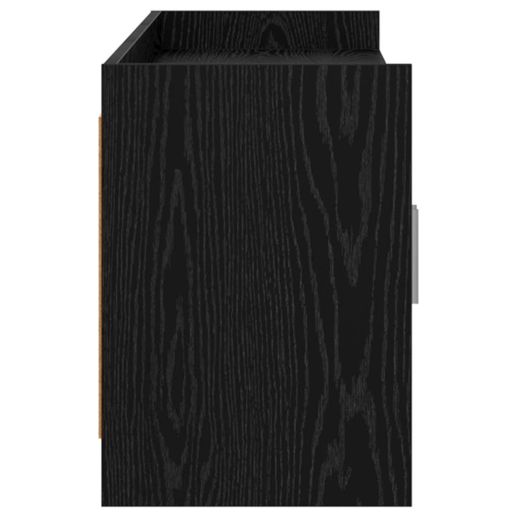 TV Cabinet 168 x 33 x 47 cm Black Oak Particleboard