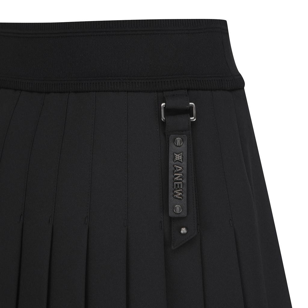 Anew Golf W Fleece Pleated Sq_Bk