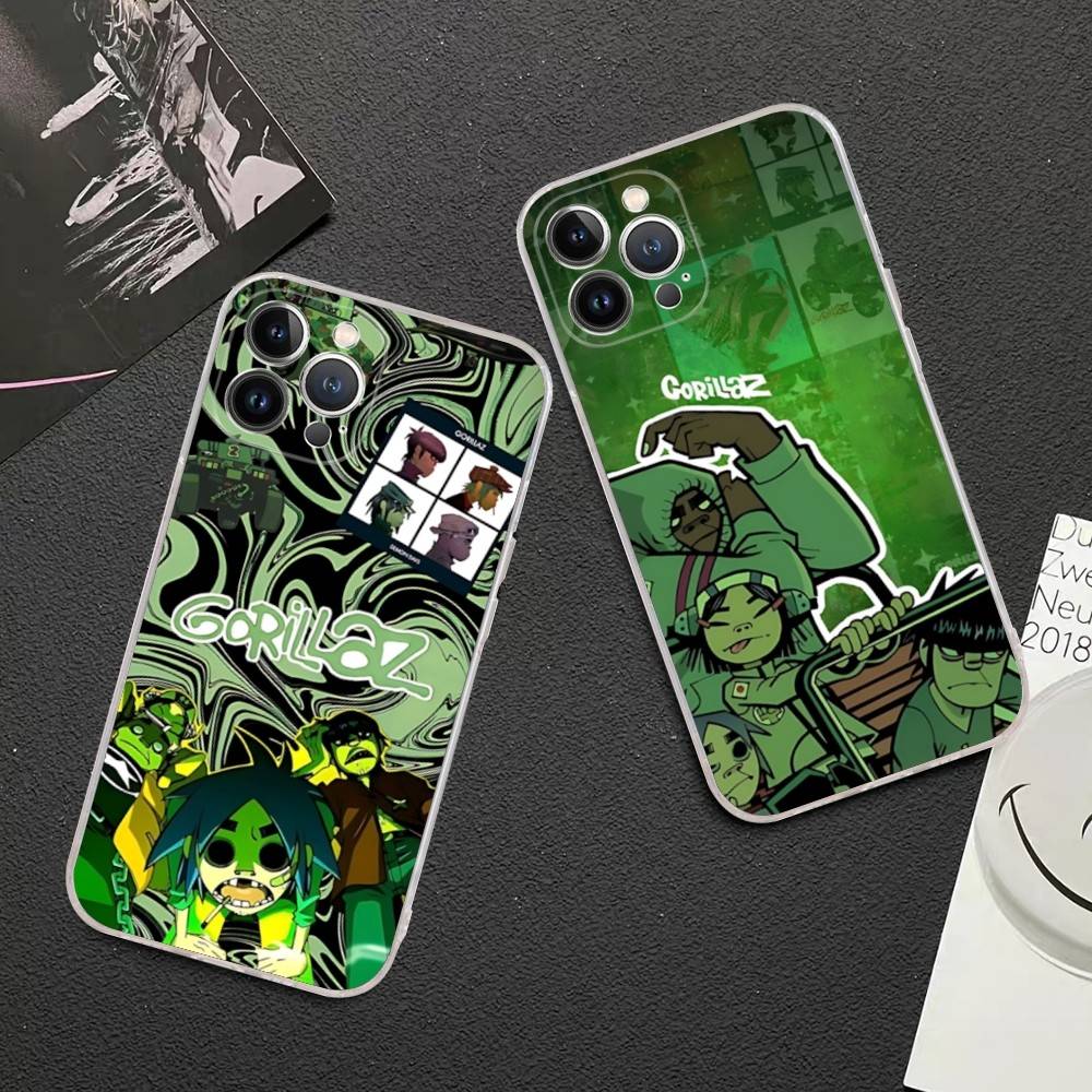 Art Pop Band G-gorillazS Music Transparent TPU Phone Case For IPhone 17 11 12 13 14 15 16 Pro Max 16 Plus Cover