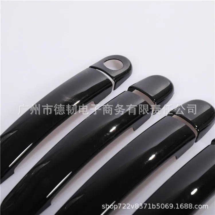 Compatible with 2004-2009 Golf 5: Glossy Black Door Handle Sticker and Outer Decoration