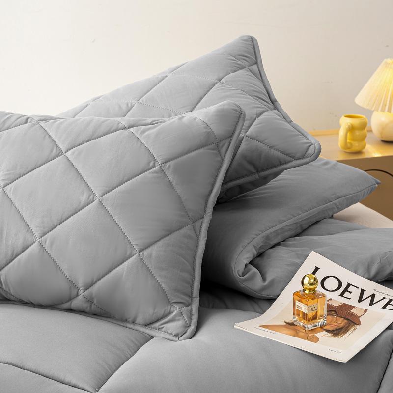 Four Seasons Brushed Quilt: Thick Silk Cotton for Spring, Autumn, and Winter – Ideal for Dorms and Hotels