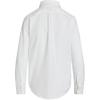 Polo Ralph Lauren Solid Color Brand Logo Long Sleeve Shirt Women Shirts White WMPOSHTNDO20755-100