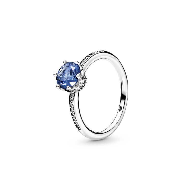 Pandora Shining Crown 925 Silver Ring Women ring 198289NSWB Box,48