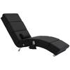 Massage Chair, Relaxation Chair, Recliner with 8 Vibration Points, 5 Modes, 56 x 168 x 84 cm, Black