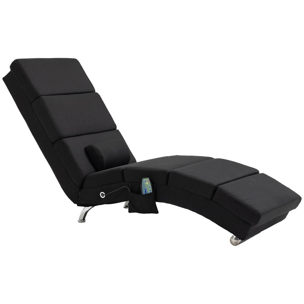 Massage Chair, Relaxation Chair, Recliner with 8 Vibration Points, 5 Modes, 56 x 168 x 84 cm, Black