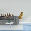 Miniature Nativity Lion Figurines Set Modern Religious Sculpture Ornaments for Indoor Bedroom
