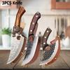 WXCOO Stainless Steel Boning Knife with Cover Butcher Sharp Hand Forged Meat Cleaver Knife for Cooking Kitchen Cutter Tools