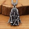 Colar Corrente Pingente Baphomet Bode Satã Vintage Retrô Unissex Homens Mulheres Moda Gótico Amuleto Talismã Joia Presente de Festa