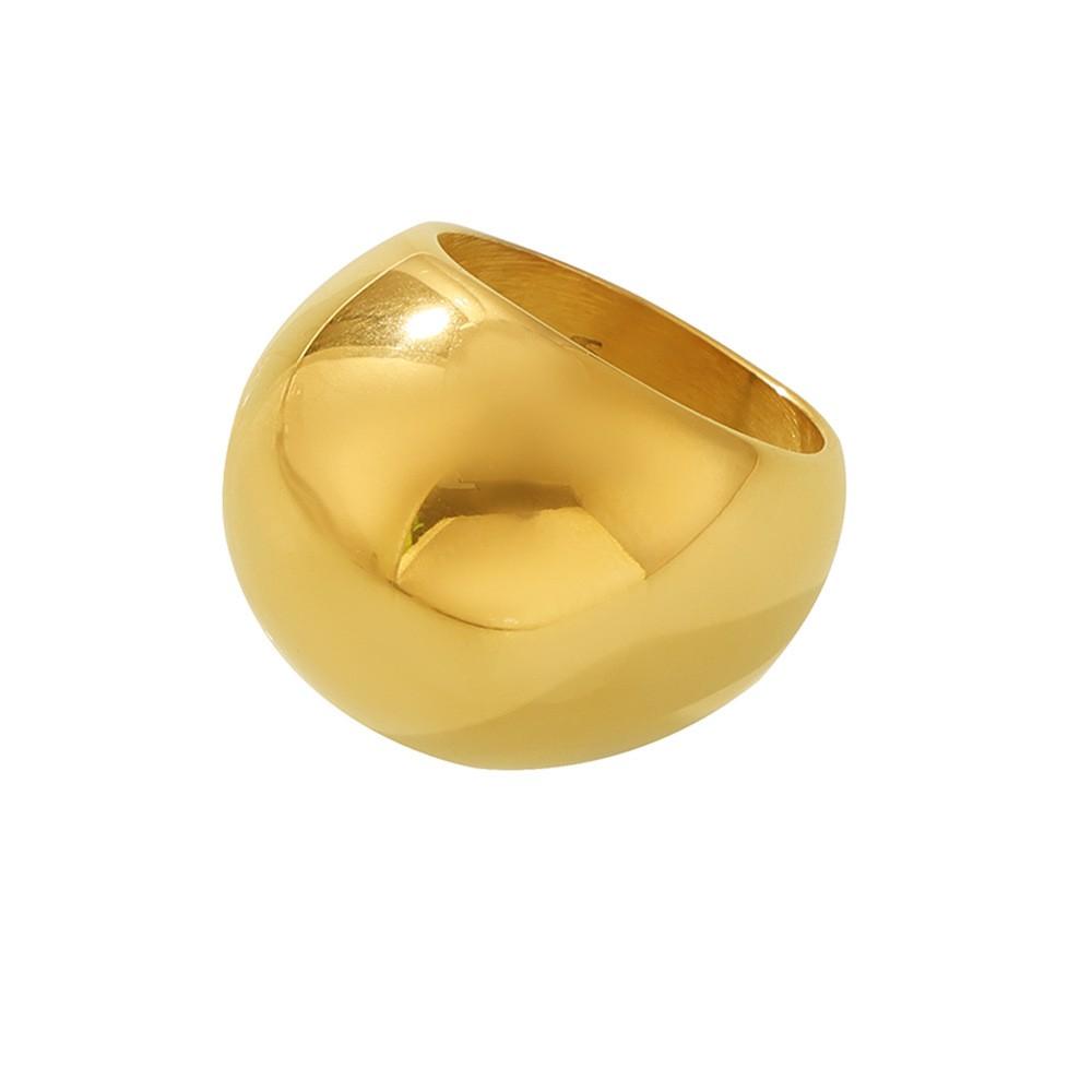 Fashion Women'S Stainless Steel Ring Oval Female Luxury Ring Punk Accessories Aesthetics Zircon Party Gift Wholesale
