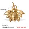 Stainless Steel Gold-Plated Pendant Jewelry Butterfly Flower Leaf Shape Pendant