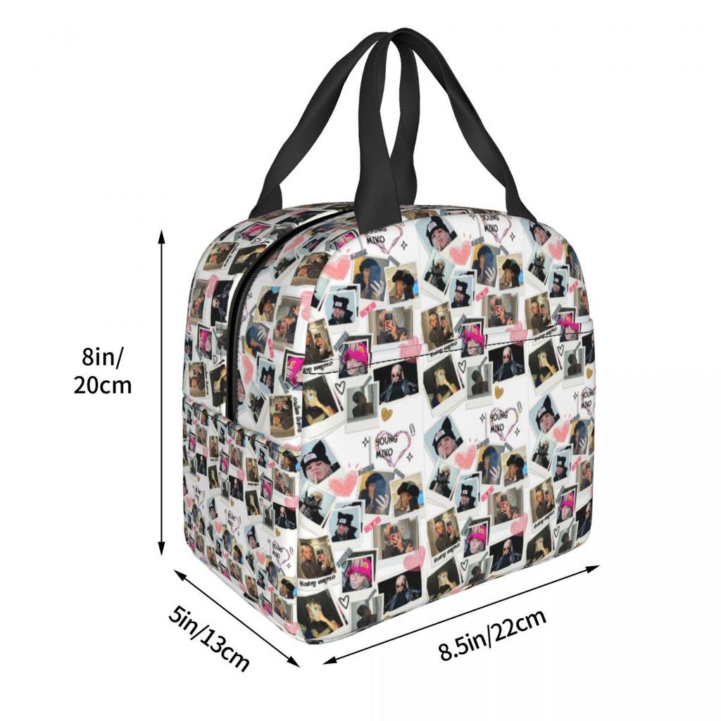 Collage Of Young Miko Insulated Lunch Bag for Kids School Cooler Thermal Food Box Tote Portable Lunch Boxes Container