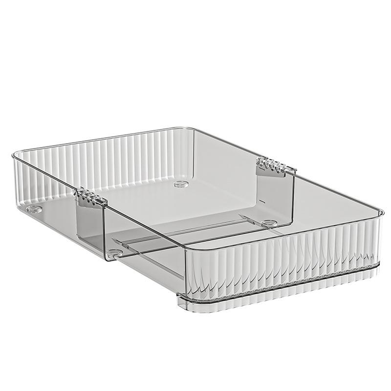 Retractable Drawer Organizer with Built-in Dividers for Vanity, Kitchen, and Office