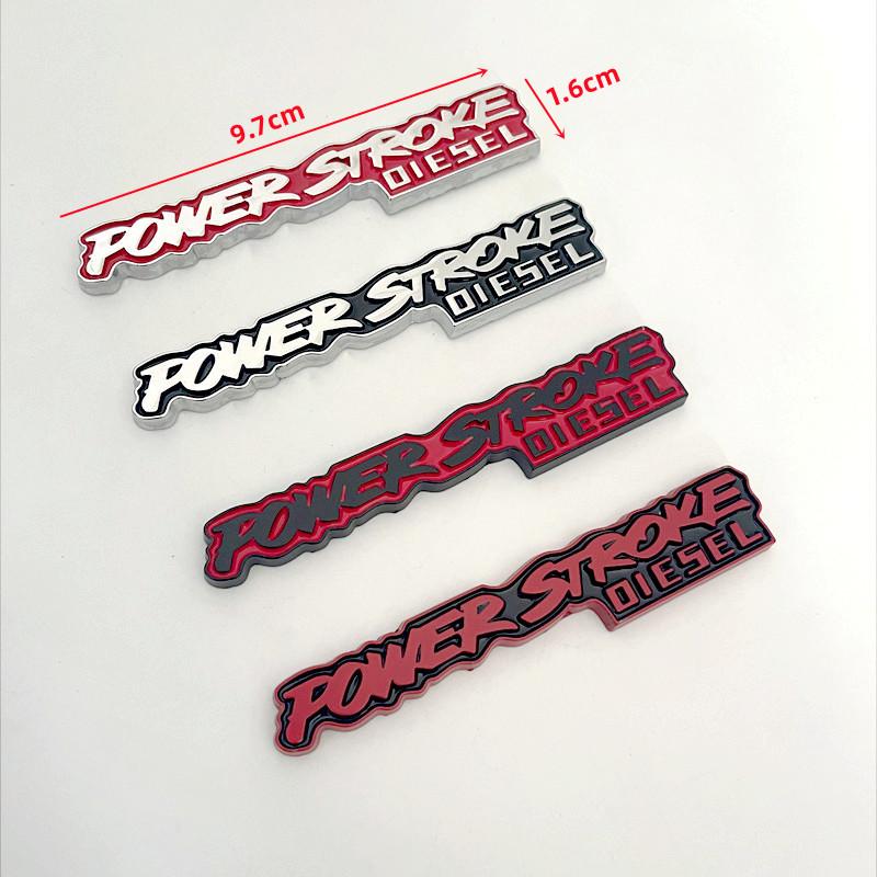 3D Metal POWER STROKE DIESEL Rear Trunk Car Emblem Badge Decal For Ford Excursion 3.0 2018 F-150 F150 Auto Sticker Accessories