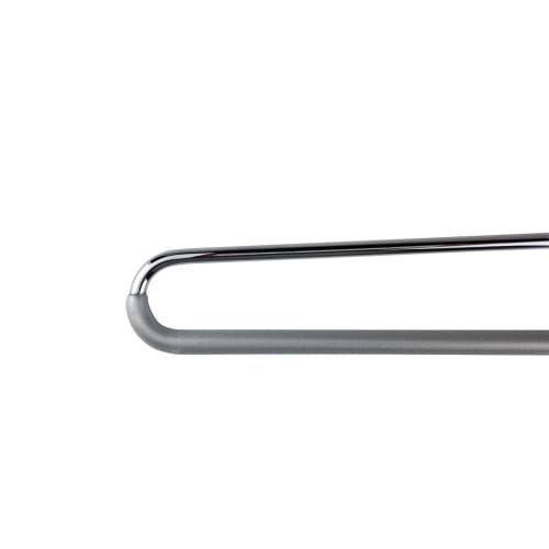 MAWA No-Slip Hangers, Made in Germany, for Pants, Long Skirts, and Stoles, Single, Silver, MAWA KH35U Silver (Pack of 20)