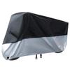 Motorcycle Cover Sunscreen Rain Dust Wear-Resistant 190T Black Under Silver Splicing Polyester Taff Motorcycle Protective Cover