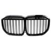 Gloss Black Double-Line Grille for BMW X7 G07 (2019-2022)