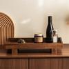 Rechteckige Gongfu Teeschale Massivholz Schmuckaufbewahrungstablett Japanischer Stil Holztablett Teetisch