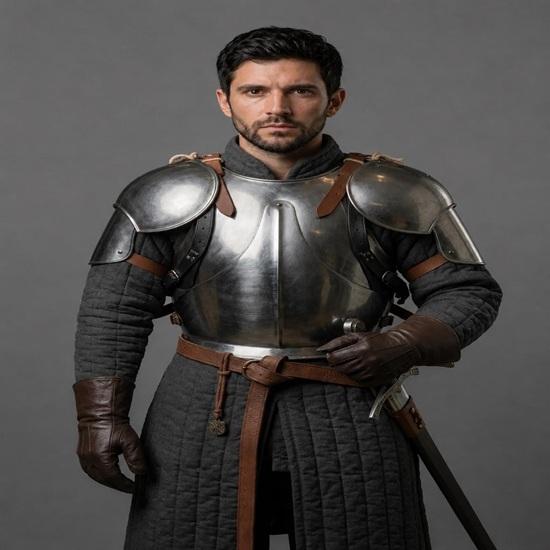 Handmade Steel Knight Chest Armor with Tassets Medieval Warrior Cuirass Costume