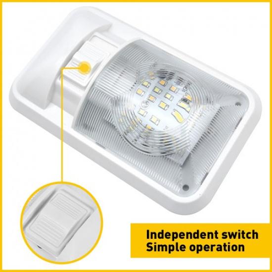 4PCS LED RV Dome Ceiling Light 24LED for Camper Trailer RV Interior Lighting EOA