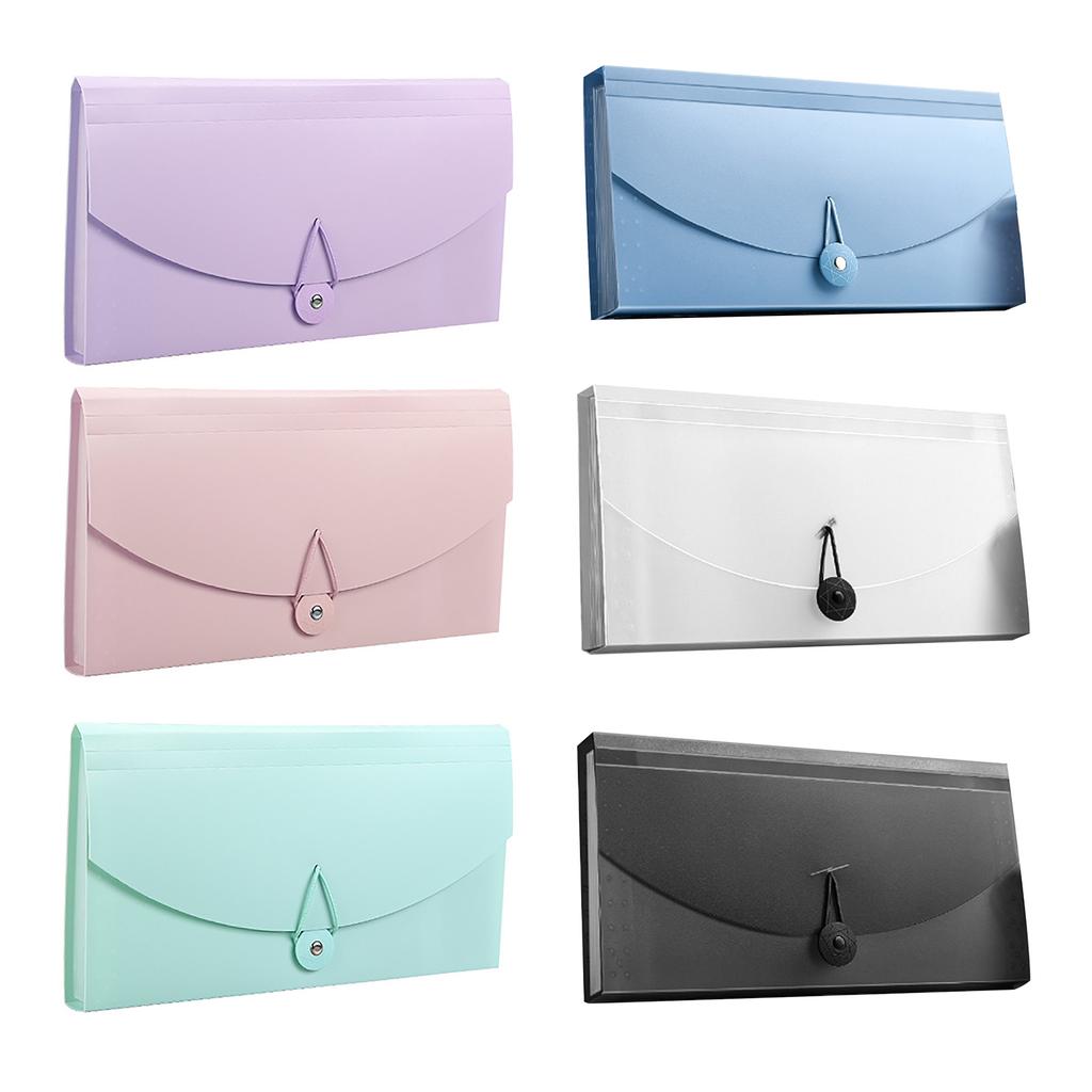 Expanding File Folder 13 Pockets Professional Waterproof Documents File Folder for VAT Invoice Recei