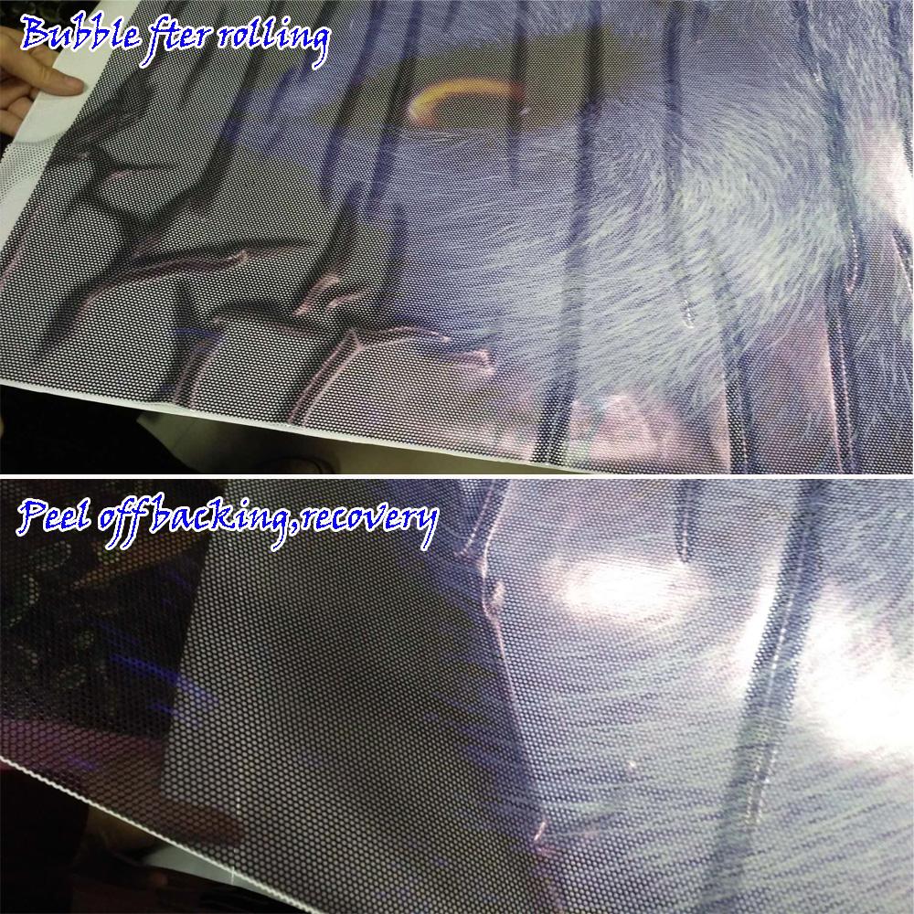 Car Rear Window Decor Foils Horrible Ghost Rear Windshield Decals Thriller Graphic Sticker 70x130cm 3D Pattern Decoration OEM