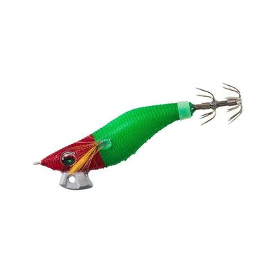 Daiwa Emeraldas Squid Metal Dropper, Egi Type RV, Size 2.5, Glow-in-the-Dark Red/Green