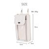 250015 Mineed by Osel Oshikatsu Wallet Shoulder Bag, Quilted Design, Can Badge Attachment Compatible, Clear Pocket, Smartphone Storage (Beige)
