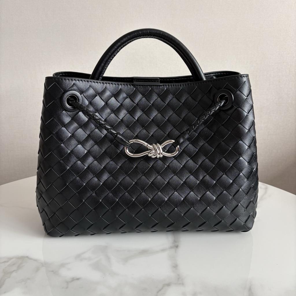 High End Fashion Genuine Leather Women's Handbag Woven Handbag