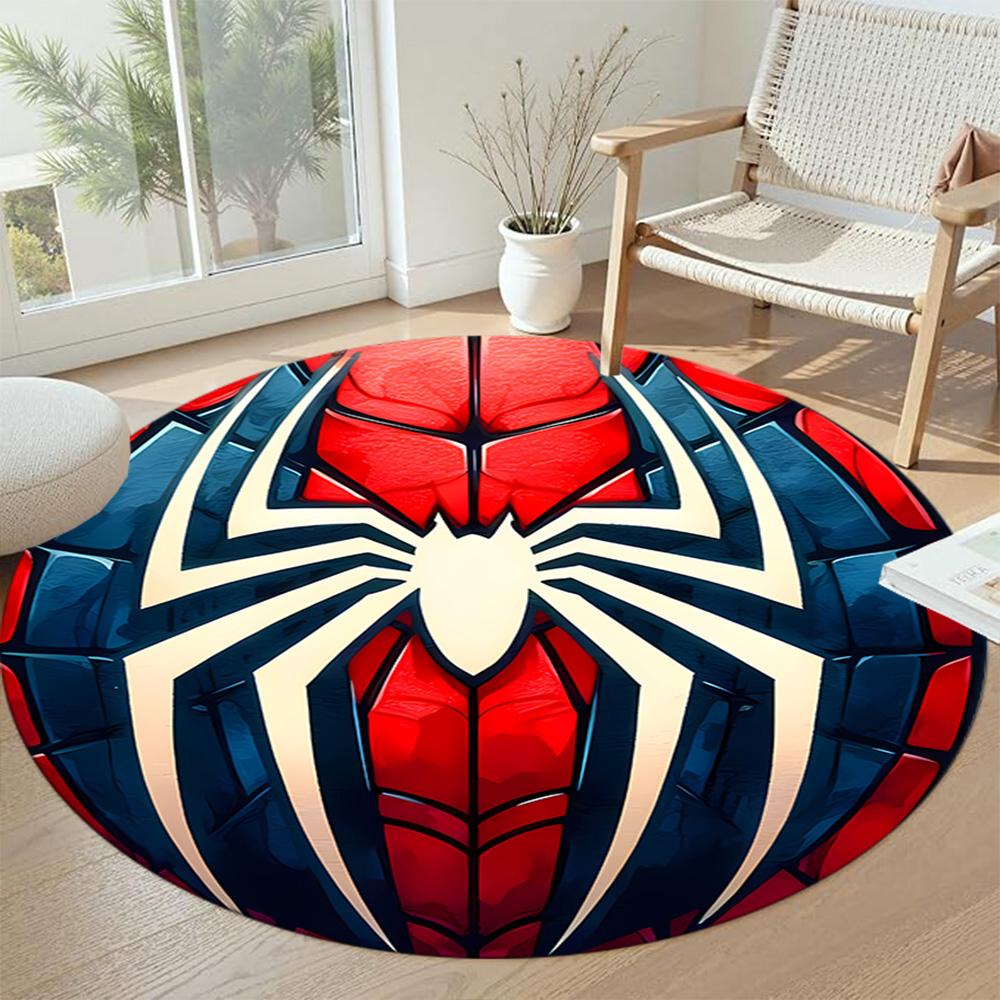Spider Round Area Rug Design for Bedrooms Dining Room Decorate room Dormitory Anti-slip Round Rug Office home decor