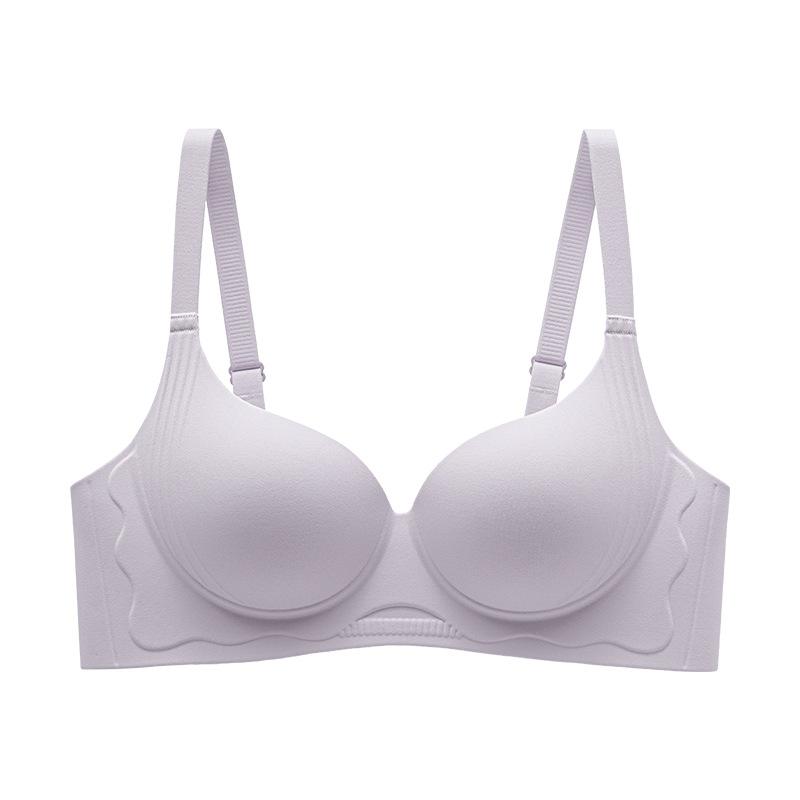 

Бесшовное нижнее белье Женский поддерживающий топ-бра для сбора груди против обвисания, для поддержки вторичной груди, пуш-ап 38/85B фиолетовый