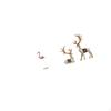 Elegant Flamingo And Reindeer Resin Sculpture Set Modern Deer Figurines for Home Garden