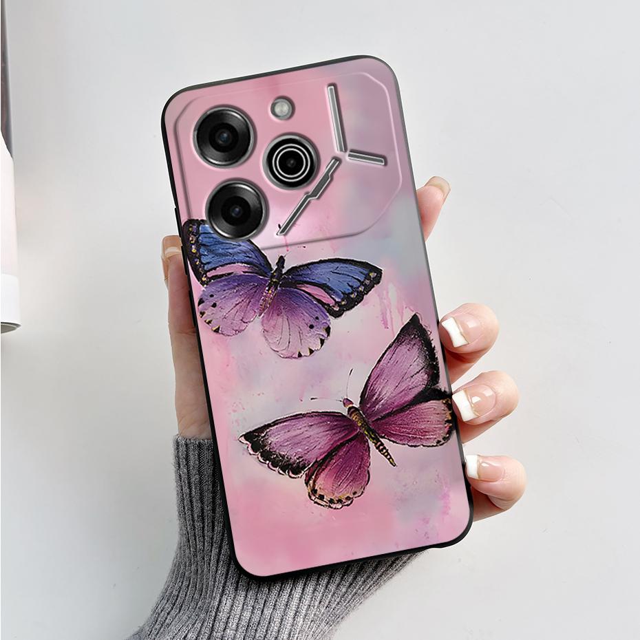 phone Case For Tecno Pova 6 Pro 5G Soft Silicone Back Cover For Tecno Pova 6 5G Case Cute Cartoon Protection Phone Cover Coque