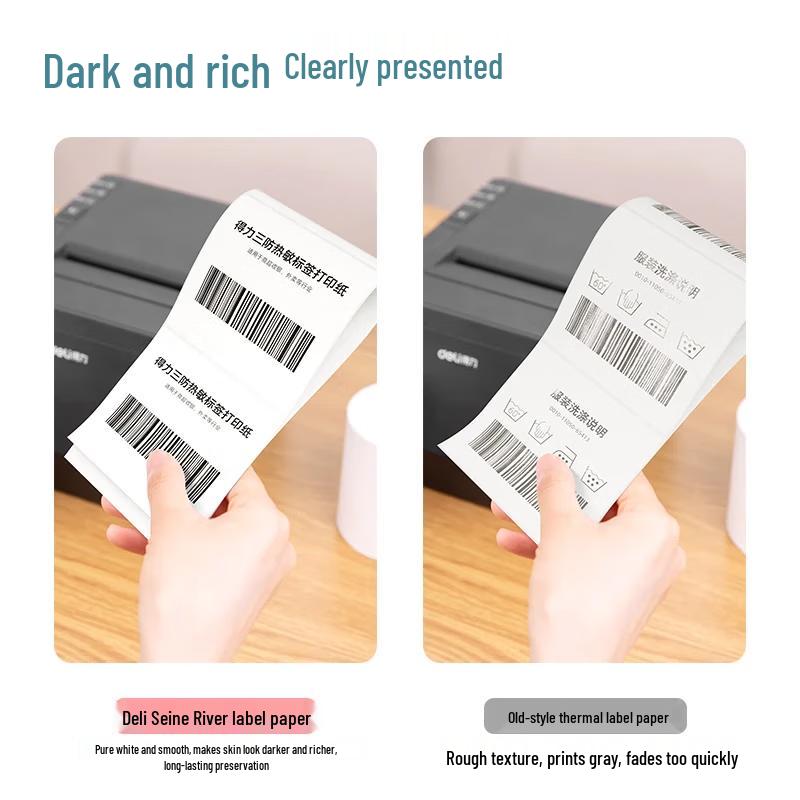 Deli Seine River 1230 Series Three-Proof Thermal Label Paper