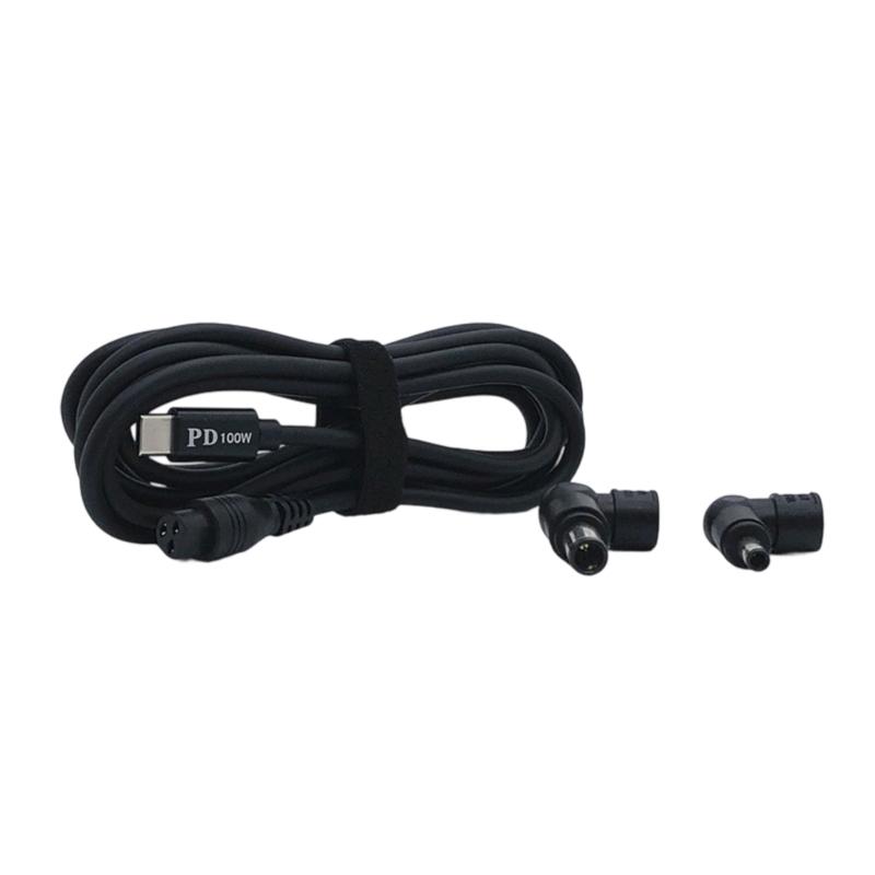 Fast Speed PD100W Charging Cord Type C To Round Tip Adapter 2M Length Lightweight Portable For Office Travel