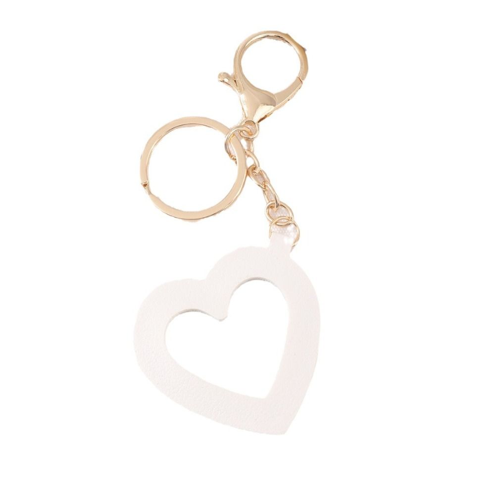 Trinket Heart Cosmetic Mirro Keyring with Key Ring Makeup Mini Mirror  Female Lady Girl