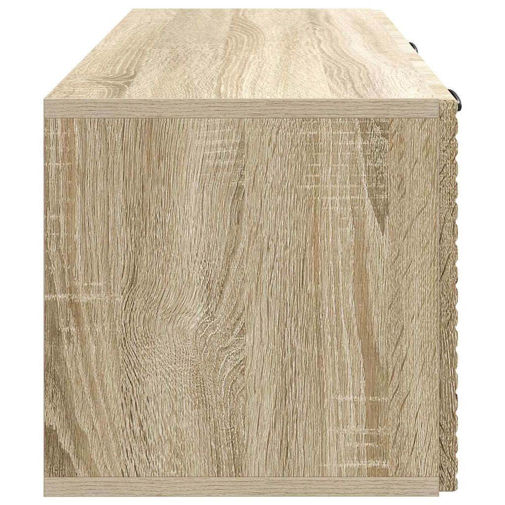 Wall Mounted TV Cabinet in Sonoma Oak 78.5 x 31 x 30 cm